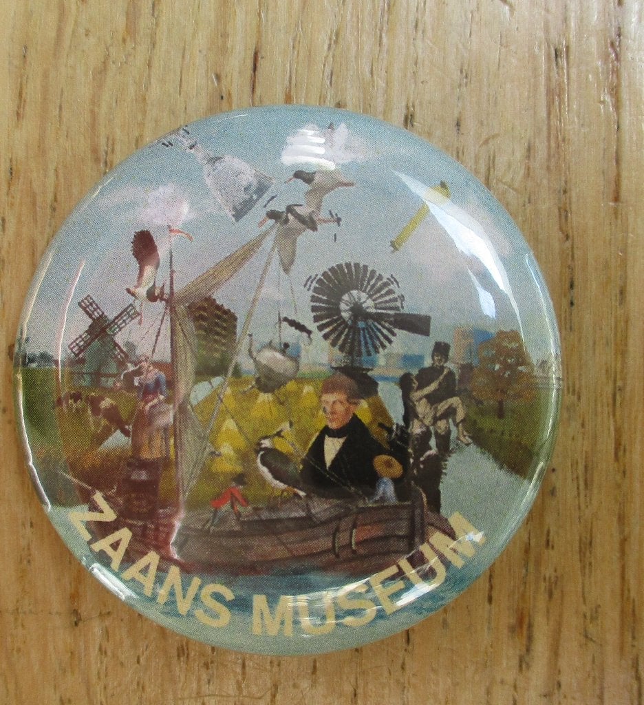 button speld Zaans museum windmolen molen koe boot, Verzamelen, Ophalen of Verzenden, Zo goed als nieuw, Overige onderwerpen