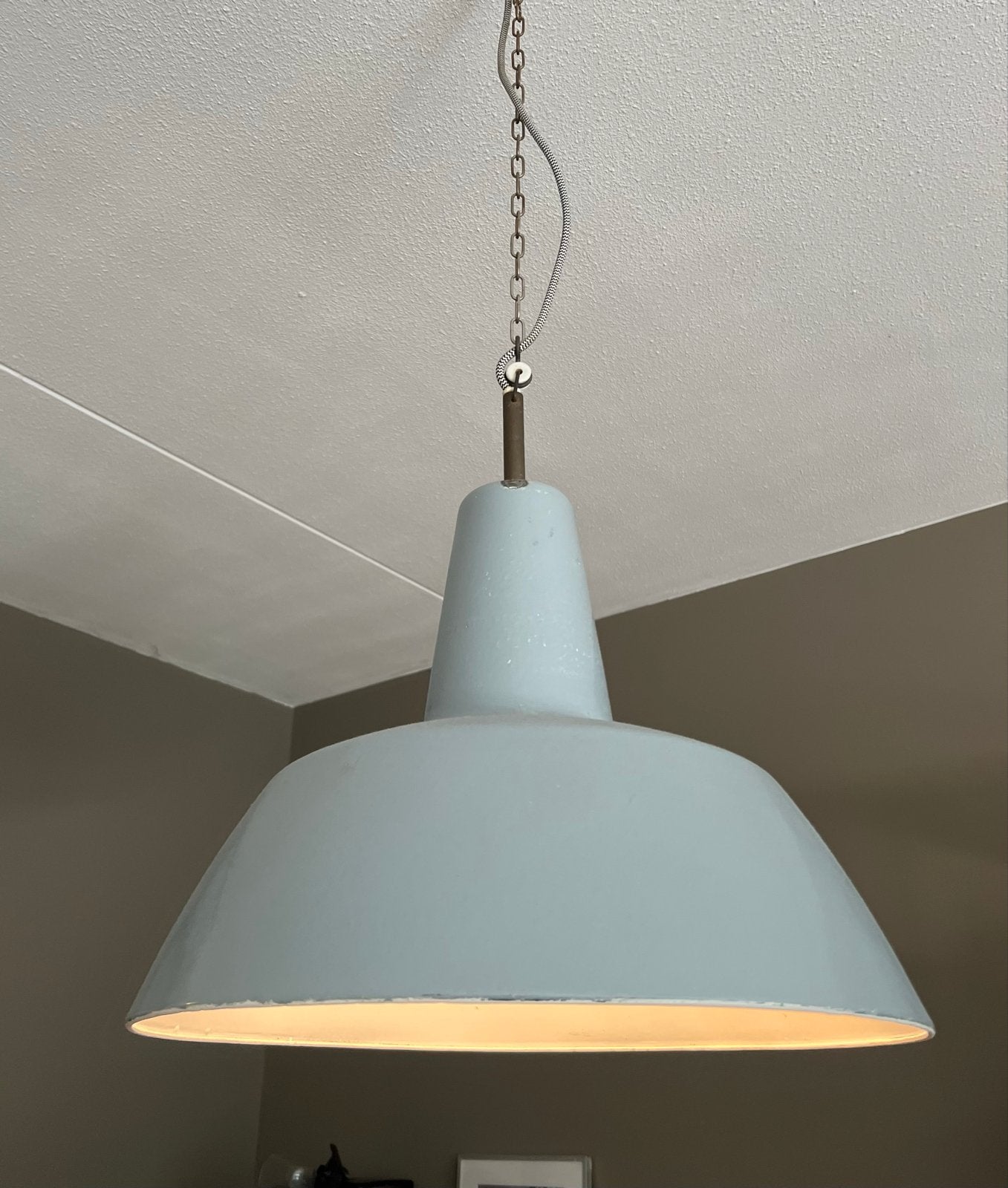 Vintage Emaille Industriële Philips Hanglamp, Ophalen