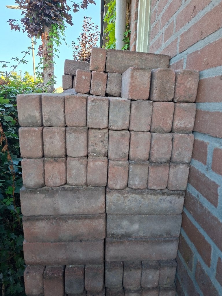 Gebruikte klinkers 5x20 cm, Ophalen, Gebruikt, Klinkers, 10 m² of meer