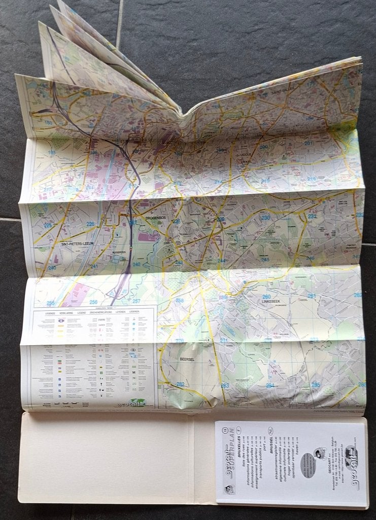 Geocart 19 - Brussel en omgeving, 2000 tot heden, Ophalen of Verzenden, Nederland, Landkaart