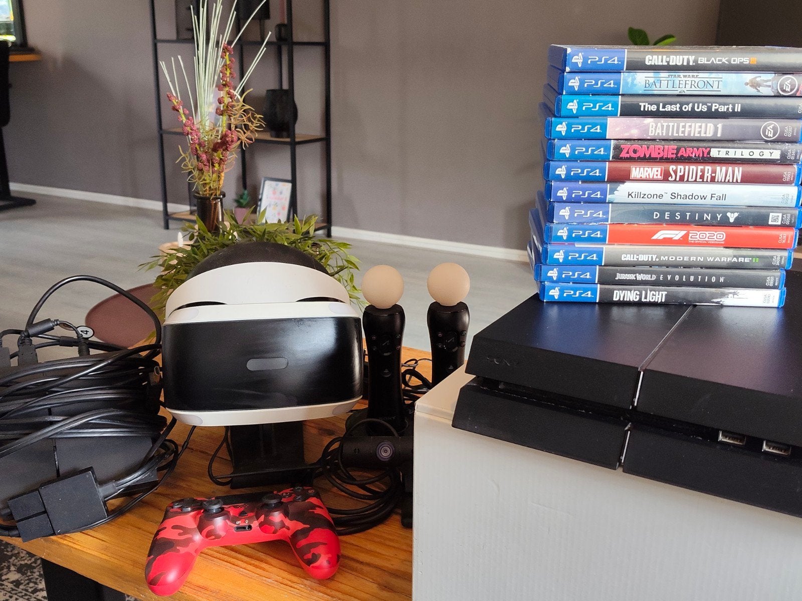 PS4 Slim 1TB met VR-headset, 1 controller en 10 games, Spelcomputers en Games, Met games, Met 2 controllers, Ophalen of Verzenden