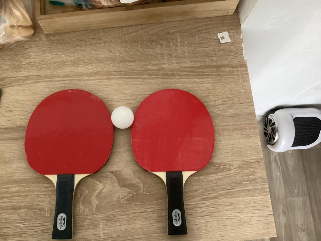 Ping pog zwart en rood, Sport en Fitness, Tafeltennis, Nieuw, Overige typen, Ophalen