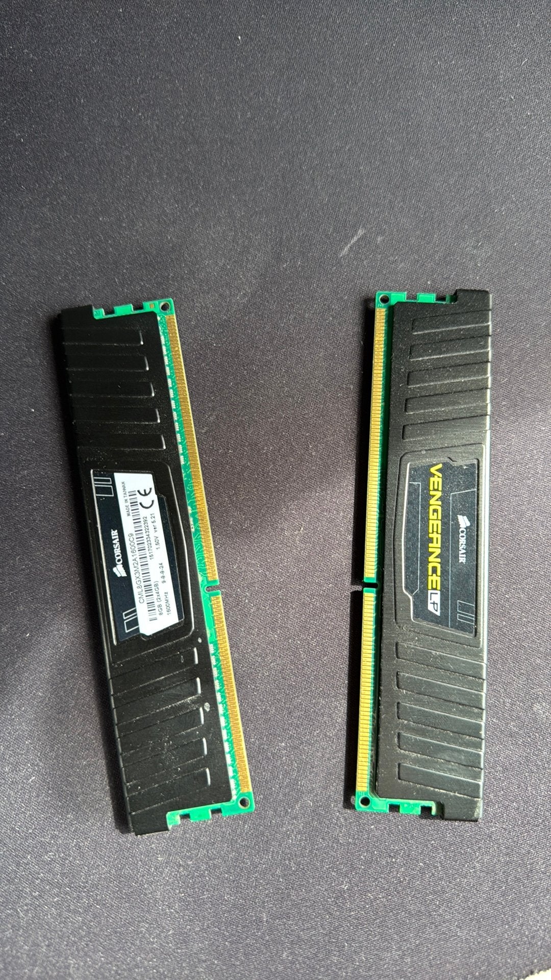 Corsair 2x 8gb DDR3 ram, Computers en Software, RAM geheugen, DDR3, Ophalen of Verzenden, Zo goed als nieuw, Desktop
