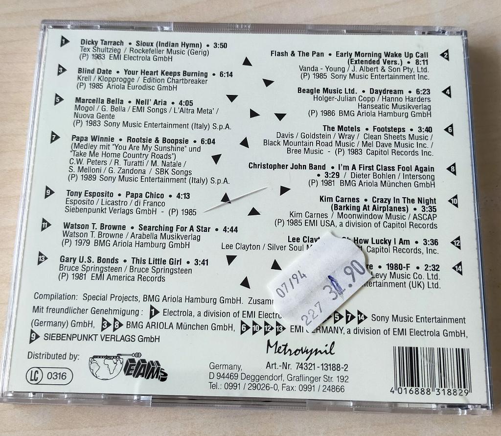 Eams Compilation Volume 1 CD 1993, Ophalen of Verzenden, Zo goed als nieuw, Pop
