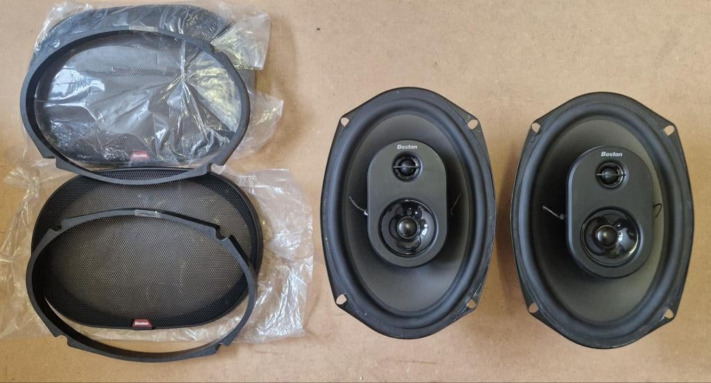 Boston Acoustics RX97 3 weg 6x9" speakerset, Auto diversen, Autospeakers, Ophalen of Verzenden