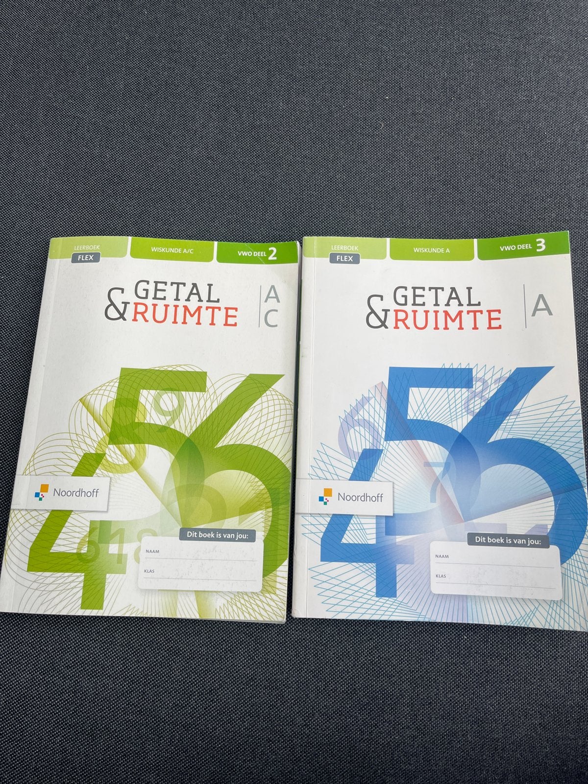 Getal & Ruimte VWO Wiskunde A/C deel 2 en deel 3, Boeken, Schoolboeken, Ophalen of Verzenden, Zo goed als nieuw, VWO, Wiskunde A