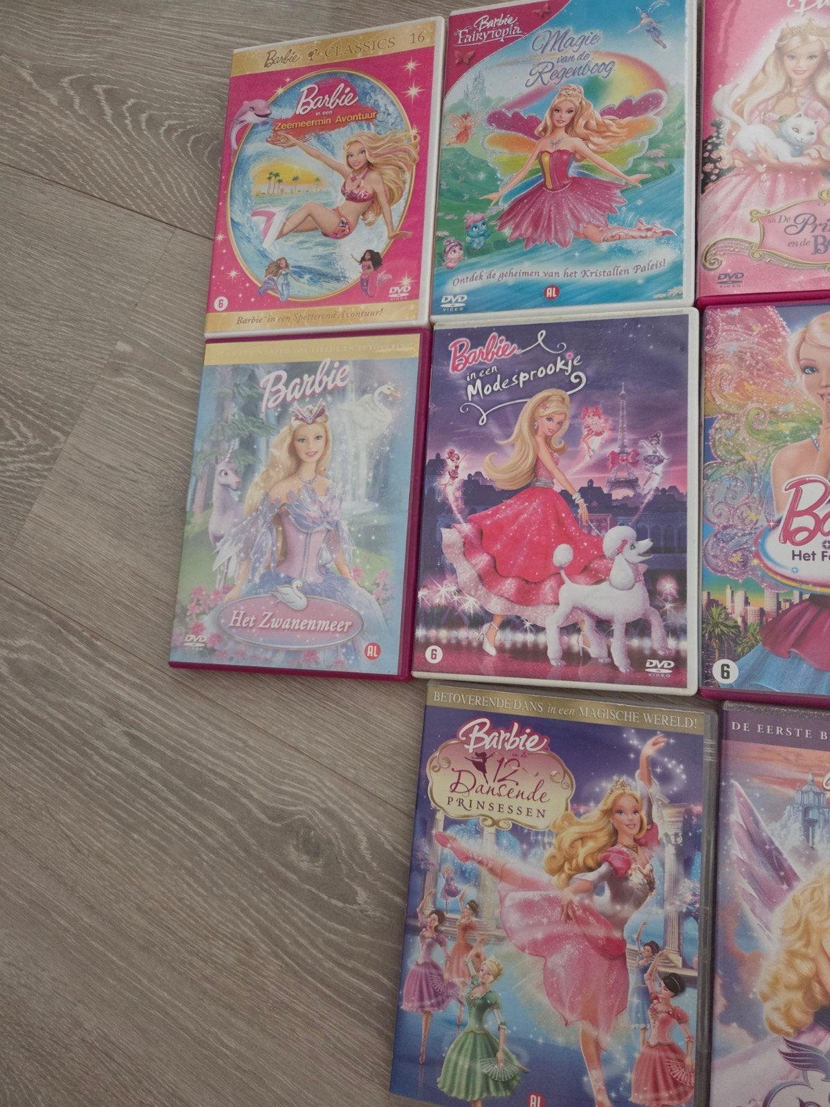 Barbie - 12x dvd, Alle leeftijden, Ophalen of Verzenden, Zo goed als nieuw