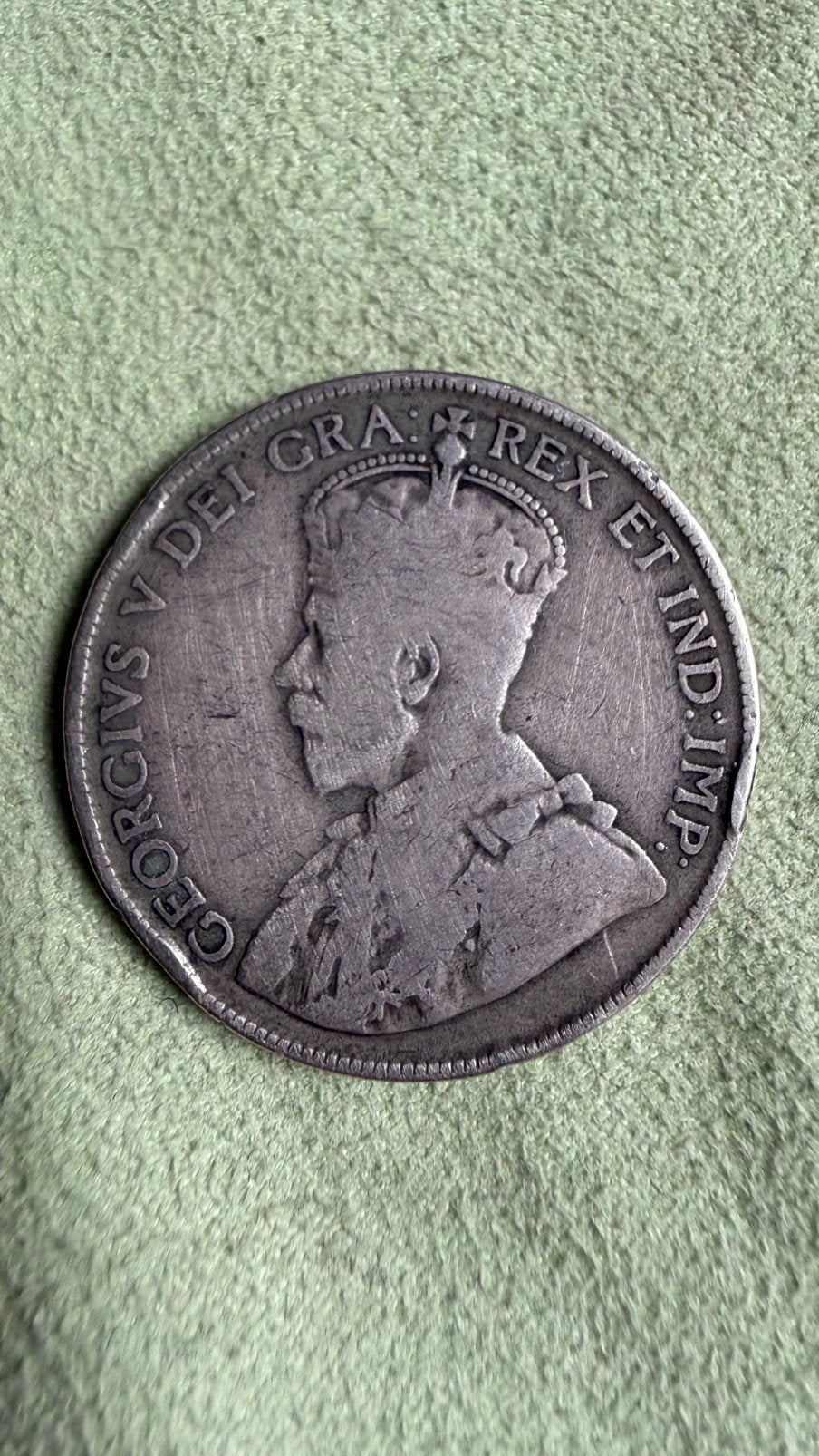 1918 Canada Silver Half Dollar Coin, Verzenden, Noord-Amerika
