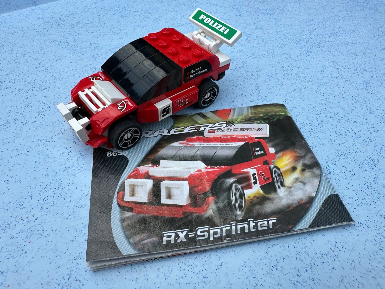 Lego Racers 8655 RX-Sprinter met instructieboekje, Ophalen of Verzenden, Gebruikt, Overige merken