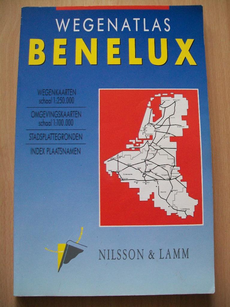 Auto atlas Benelux + Nord-Pas de Calais - Wegenatlas BENELUX, Boeken, Ophalen of Verzenden, Gelezen, 1800 tot 2000, Overige atlassen