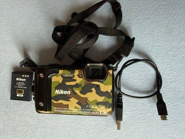 Onderwatercamera Nikon W300 Coolpix, Compactcamera, Nikon, Zo goed als nieuw, 10 t/m 40 meter