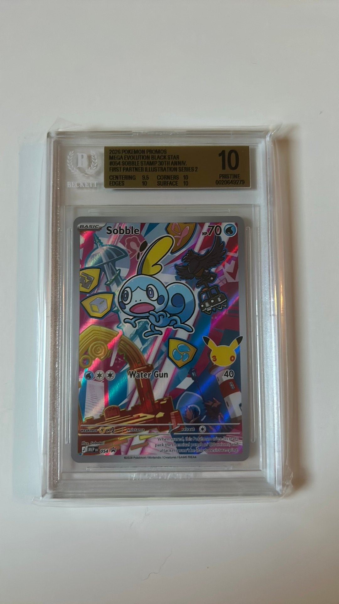 Sobble #054 BGS 10 First Partner series 2, Ophalen of Verzenden, Zo goed als nieuw