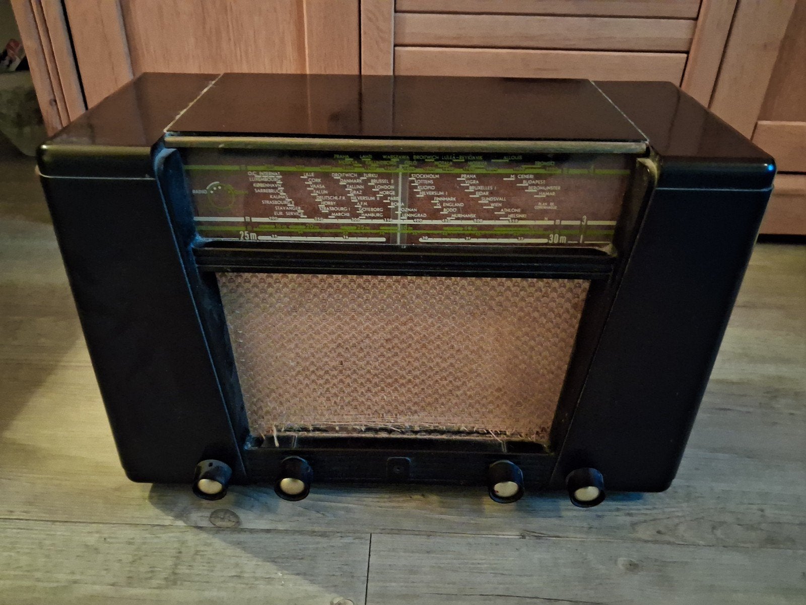 Oude Bakelieten Philips radio, Ophalen of Verzenden