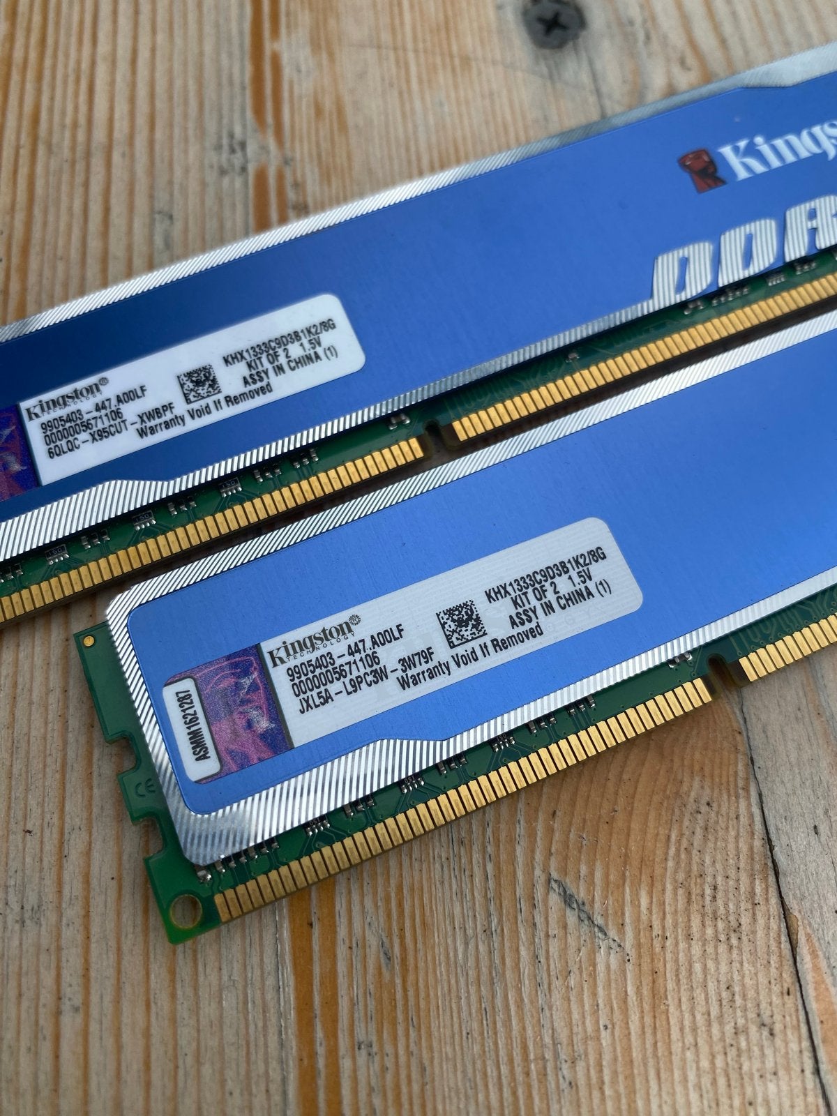 2x Kingston 8gb  DDR3 Geheugenmodules - Desktop RAM, Computers en Software, RAM geheugen, Ophalen, Gebruikt, 8 GB, DDR3