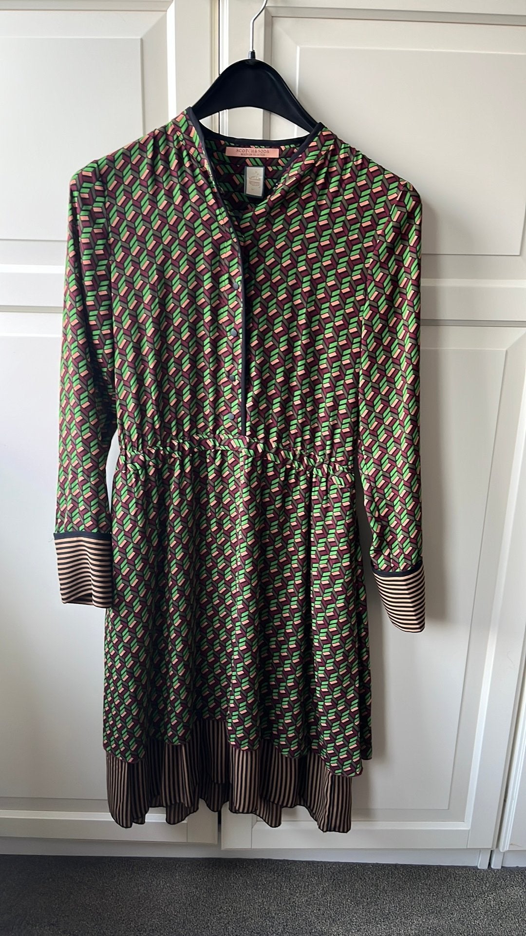 Jurk Scotch & Soda, Kleding | Dames, Ophalen of Verzenden, Gedragen, Maat 34 (XS) of kleiner, Knielengte