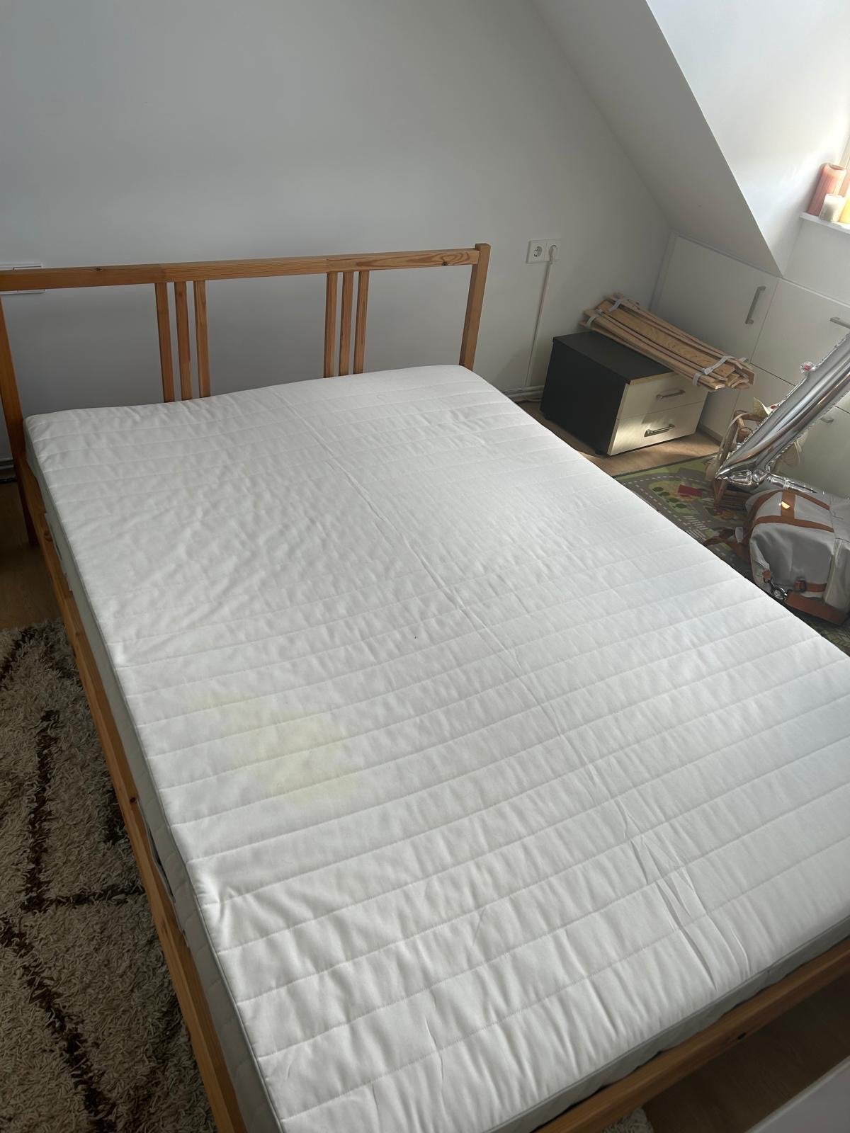 IKEA HAFSLO tweepersoonsbed met matras, Ophalen, Gebruikt, Overige kleuren, Tweepersoons