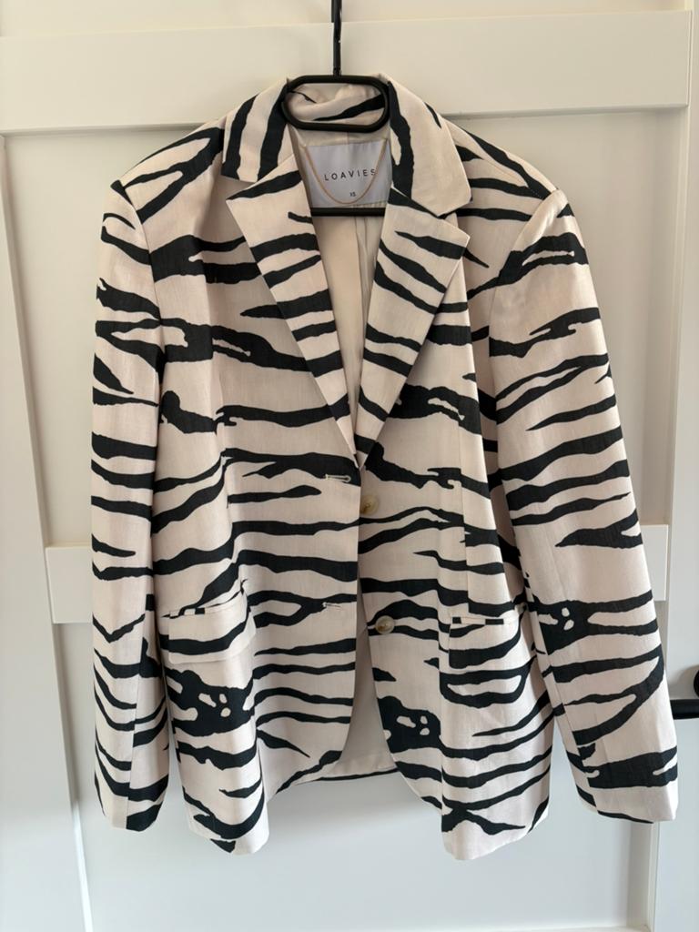 Zebra blazer, Ophalen of Verzenden, Zo goed als nieuw, Zwart