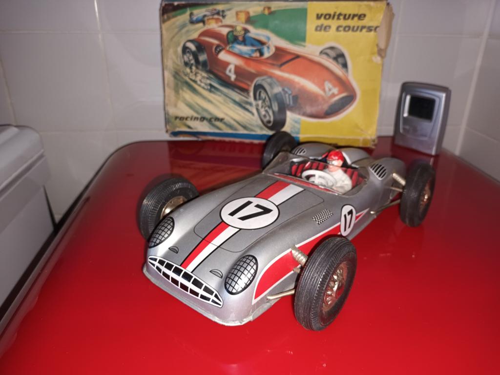 Blikken speelgoed. Racewagen nr.17 doos. 1960 Joustra france, Antiek en Kunst, Ophalen of Verzenden