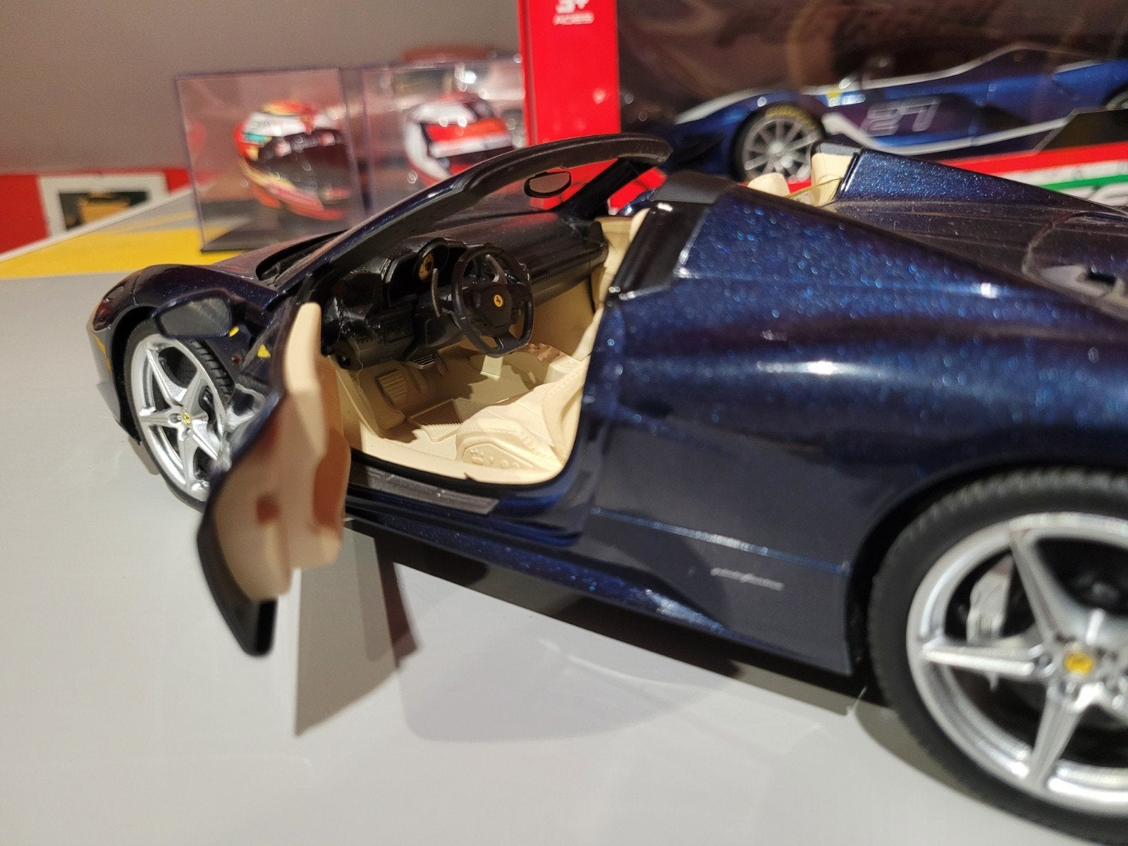 Ferrari 458 spider, Ophalen of Verzenden, Zo goed als nieuw, Hot Wheels