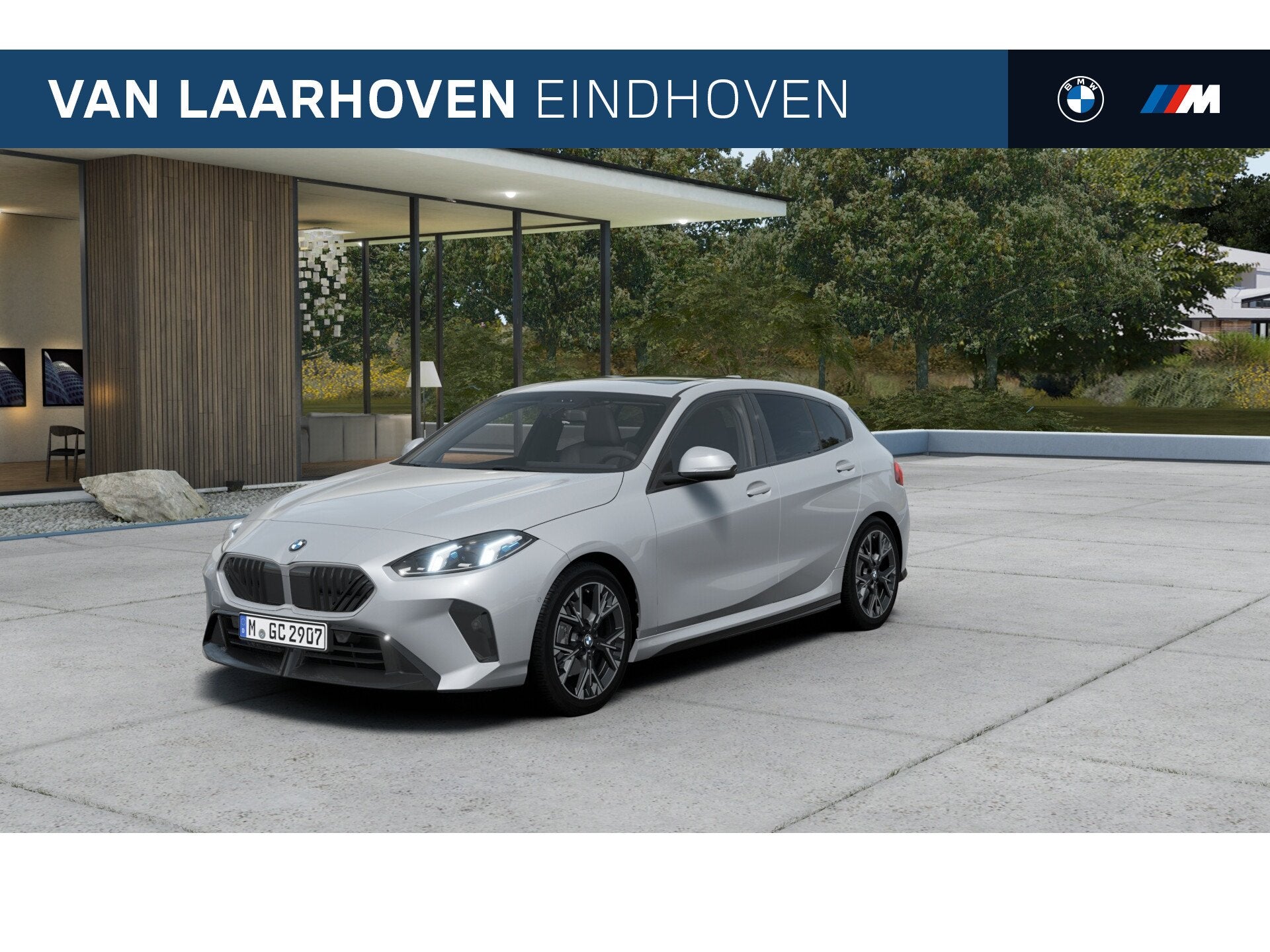 BMW 1 Serie 120 M Sport Automaat / Panoramadak / Sportstoele, Auto's, Dealer onderhouden, Zwart, 156 pk, Bedrijf