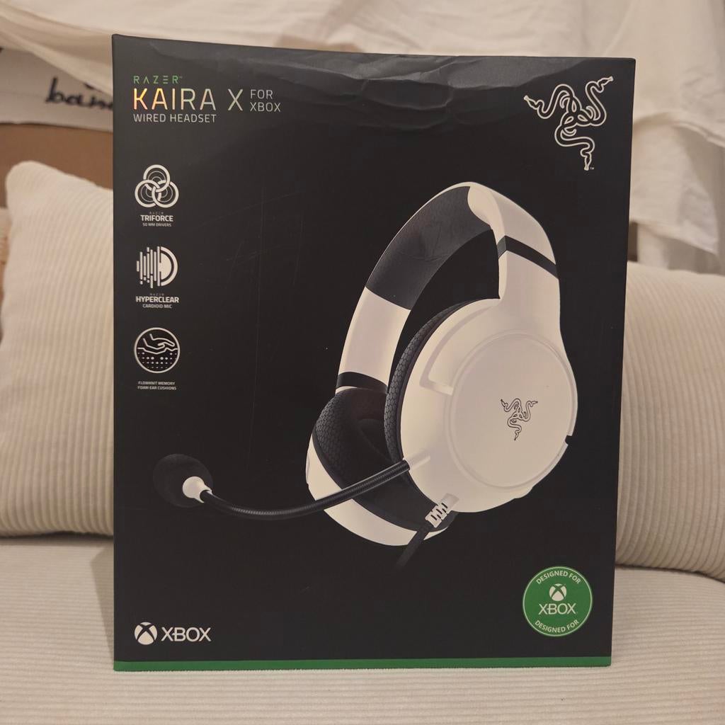 Razer Kaira X Wired Headset voor Xbox - Wit, Spelcomputers en Games, Spelcomputers | Xbox | Accessoires, Ophalen, Nieuw, Overige typen