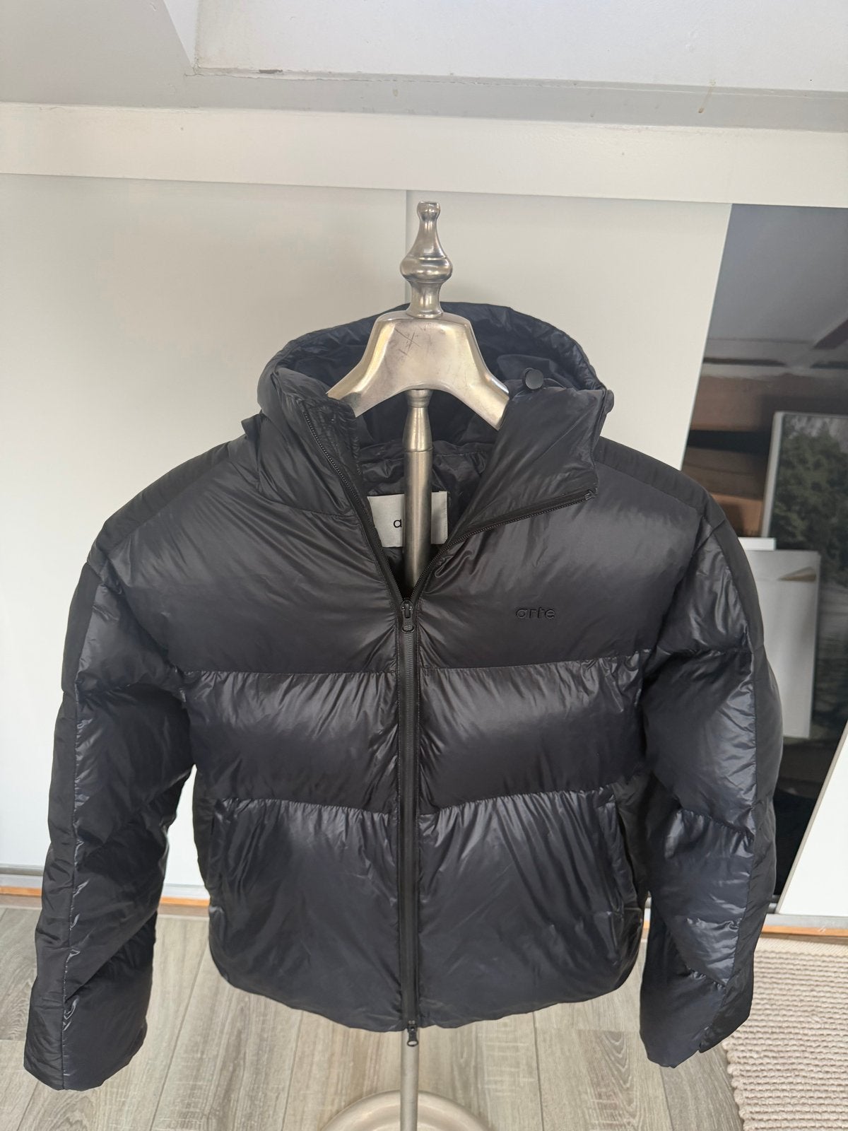 Arte Antwerp Puffer Jacket Zwart Maat S, Kleding | Dames, Jassen | Winter, Ophalen of Verzenden, Zo goed als nieuw, Maat 36 (S)