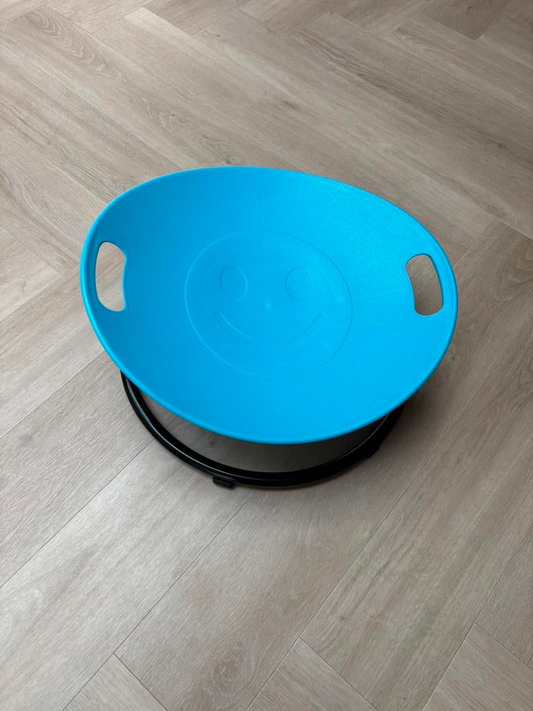 Sensorische draaistoel blauw smilie, Ophalen of Verzenden, Zo goed als nieuw