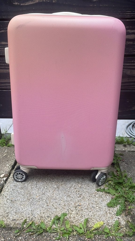 Roze Decent Middelmaat Koffer Trolley (Middenmaat) – €25, Ophalen of Verzenden, Gebruikt, Hard kunststof