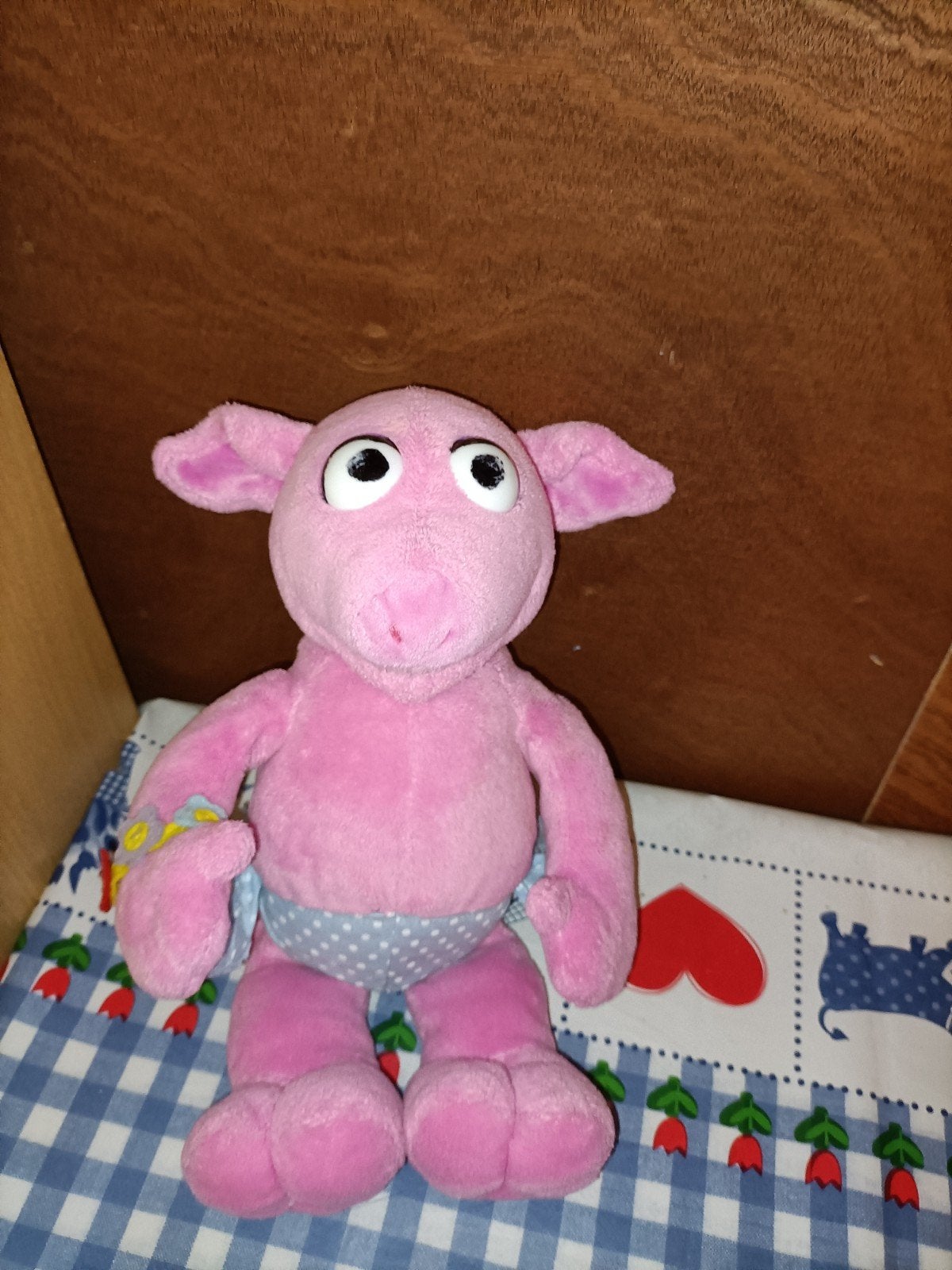 Purk knuffel Sesamstraat roze varken 30 cm, Ophalen of Verzenden, Zo goed als nieuw, Overige typen