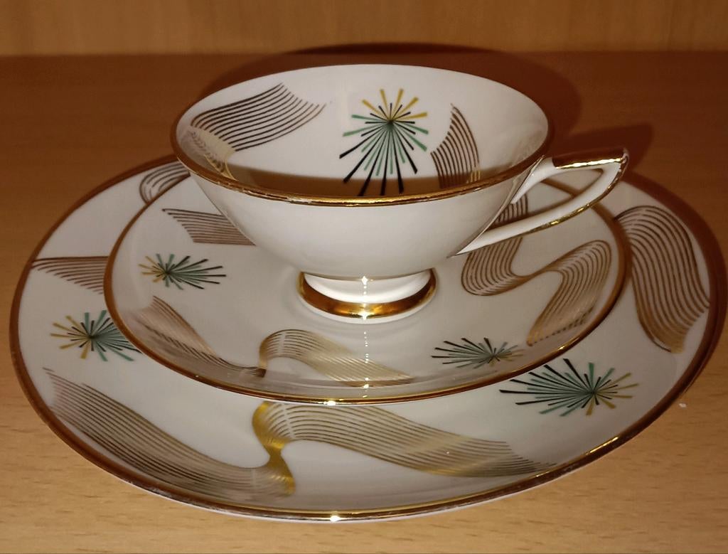 Vintage Winterling Röslau Bavaria porseleinen theeset, Antiek en Kunst, Ophalen of Verzenden