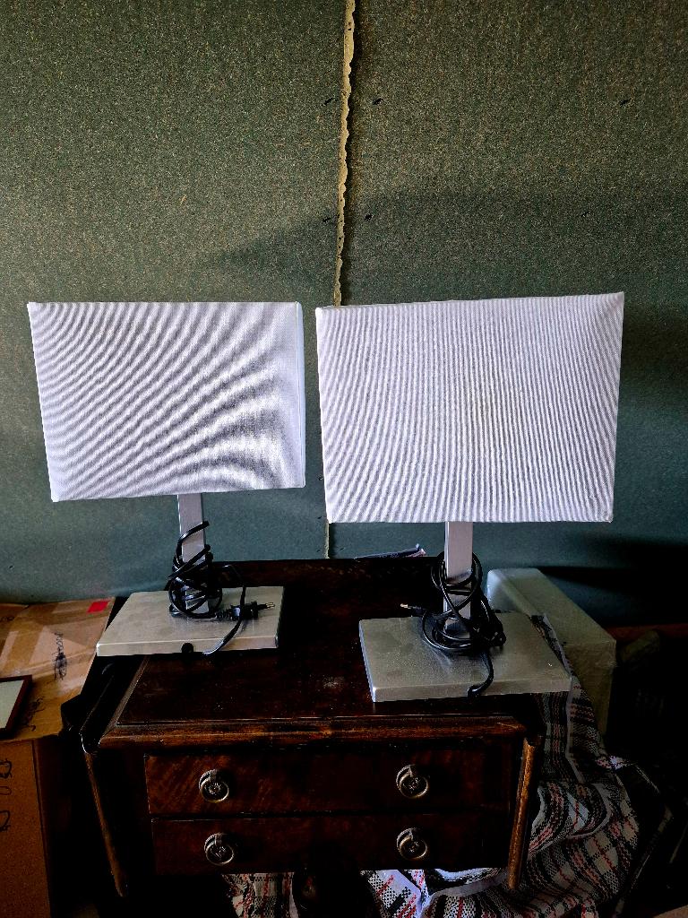 lampjes, Huis en Inrichting, Lampen | Tafellampen, Ophalen, Zo goed als nieuw, Stof, 50 tot 75 cm
