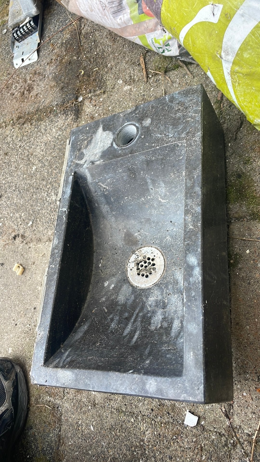Wasbak natuursteen, Ophalen of Verzenden, Zo goed als nieuw, Wastafel