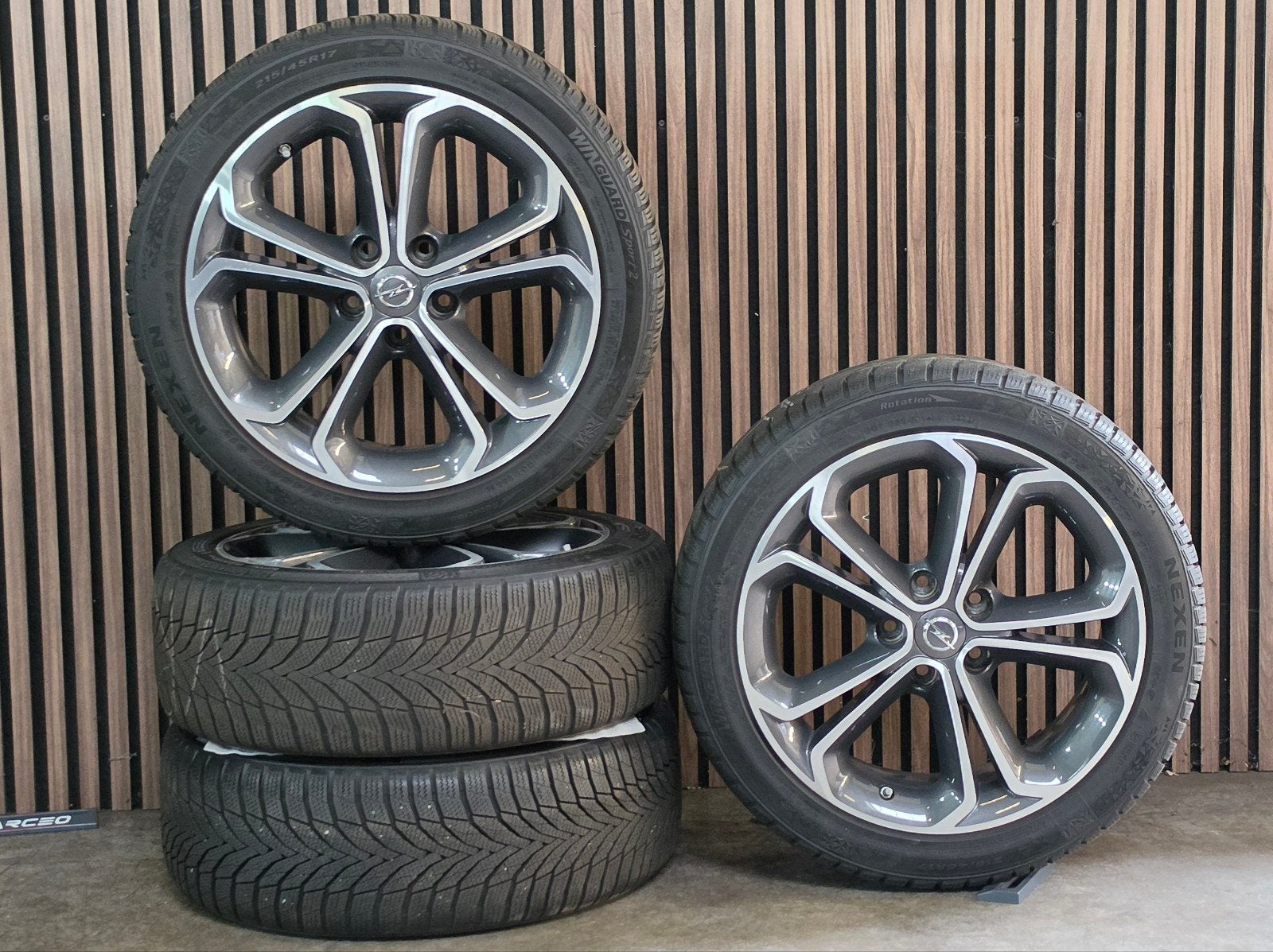 Nette 17" Orig Opel OPC GSI Velgen+Goede Winterbanden 5x110, Auto-onderdelen, Banden en Velgen, Ophalen, 17 inch, Winterbanden