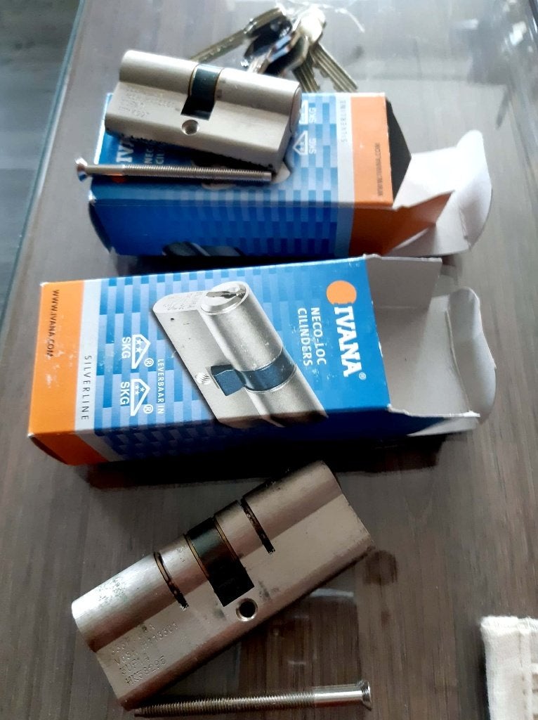 deur cilinderslot 333plura 2x, Ophalen, Gebruikt, Slot