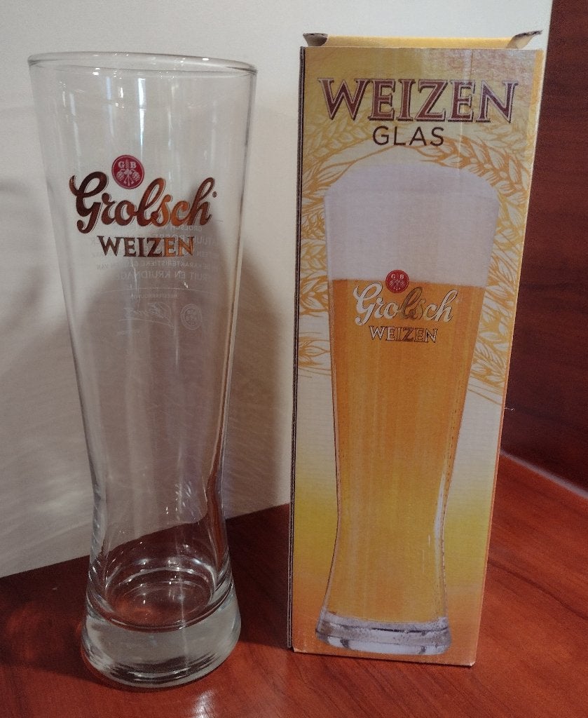 Grolsch Weizen Glas 50cl. (L1), Ophalen of Verzenden, Nieuw, Glas of Glazen, Grolsch