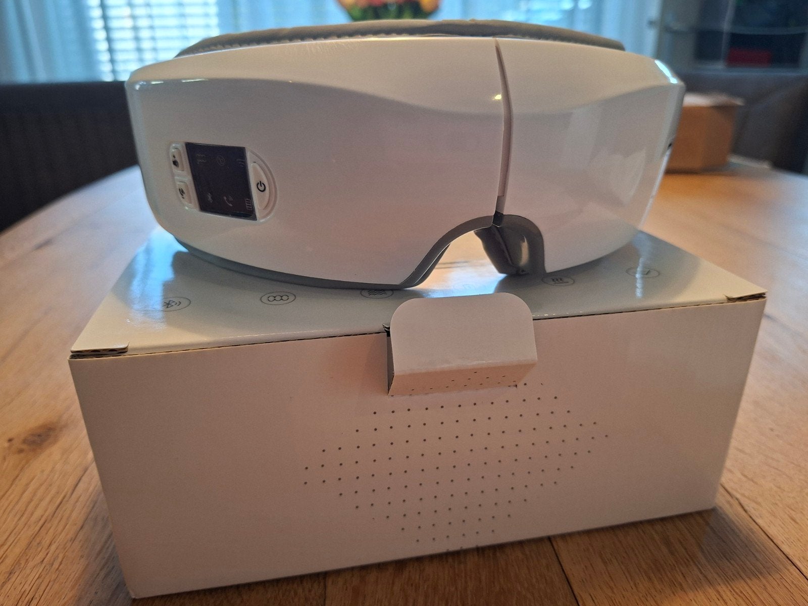 Nieuw oogmassage apparaat, JB-01B, parelwit, migraine, Ophalen of Verzenden, Nieuw, Apparaat