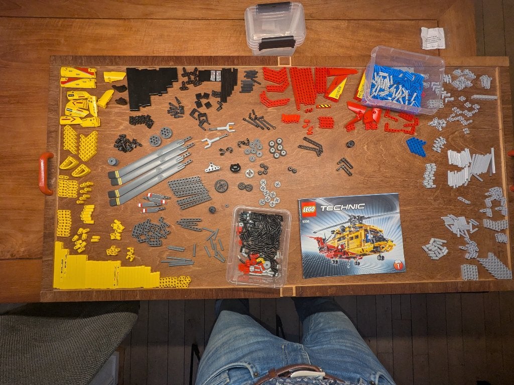 Technic Lego helikopter 9396 en Lego Power function 8293, Kinderen en Baby's, Speelgoed | Duplo en Lego, Inclusief extra onderdelen