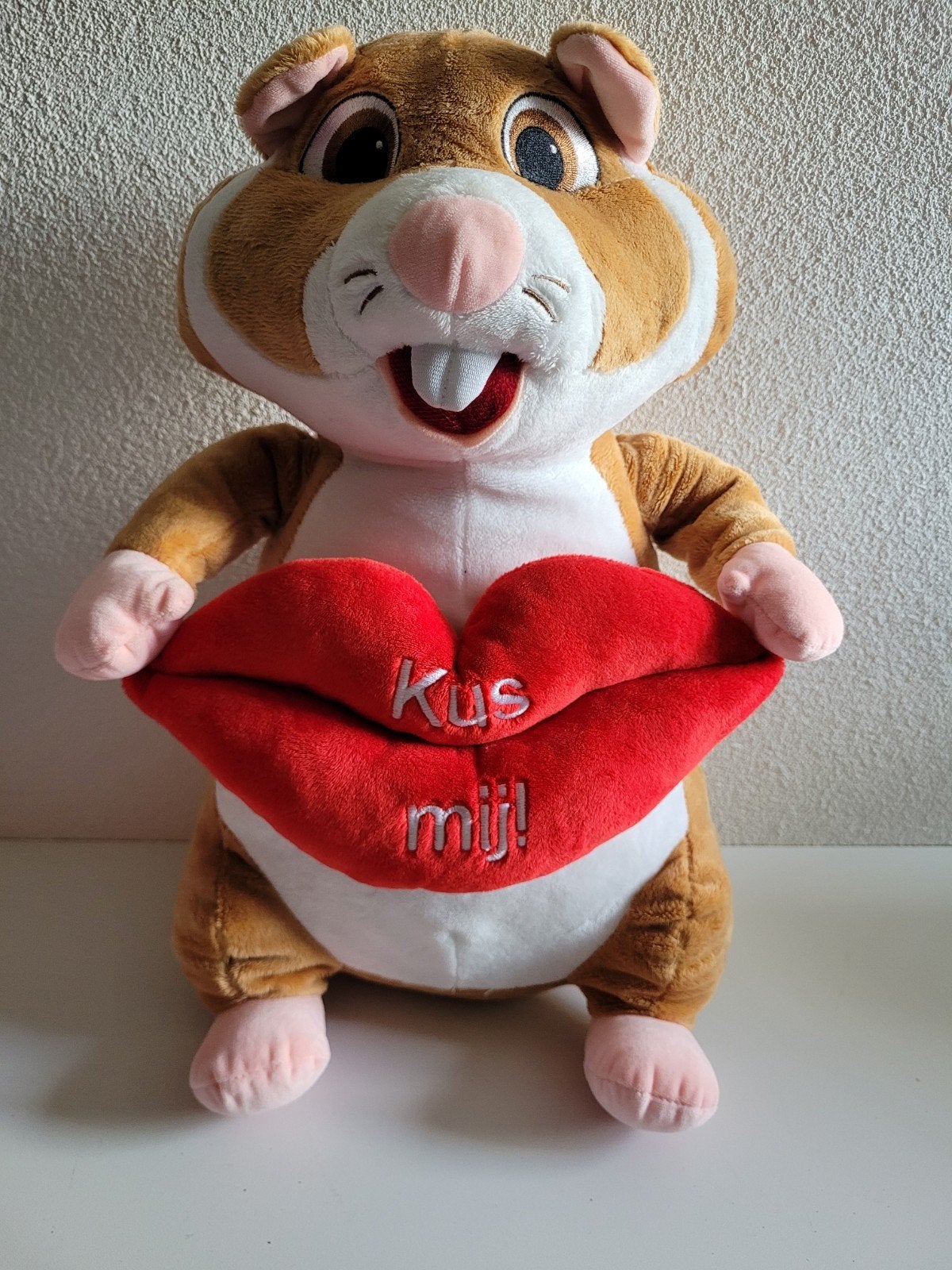 Grote AH hamster Valentijn love (kus mij!), Verzamelen, Albert Heijn, Ophalen of Verzenden