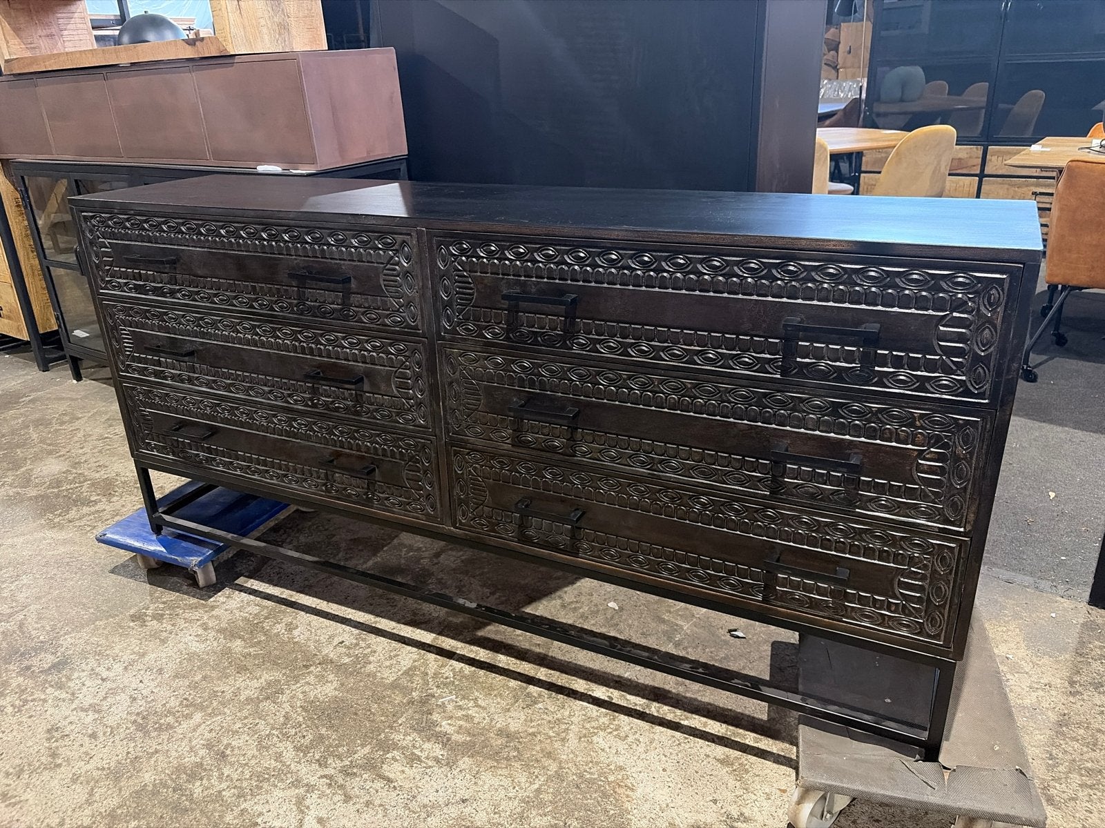 Chinees dressoir mangohout 180x82x40 - Laatste stuk!, Huis en Inrichting, Kasten | Dressoirs, Ophalen, 150 tot 200 cm, Nieuw, Met lade(s)