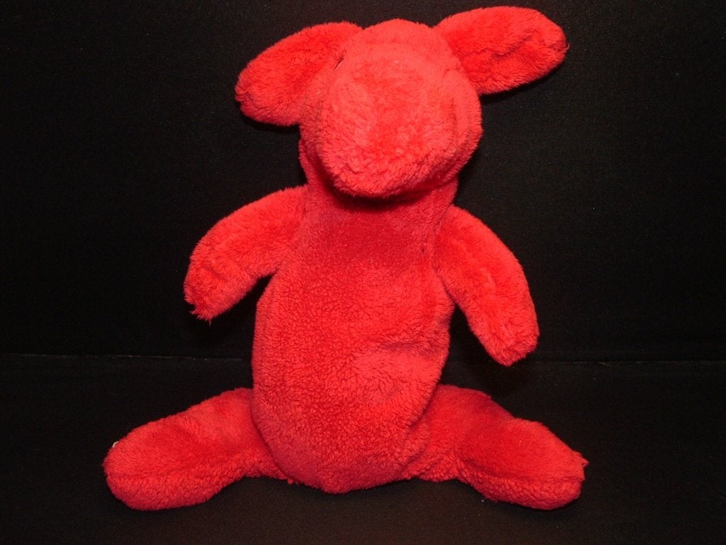 IKEA HOND TASSA PLUIZIGE BADSTOF ROOD MET LANGE STAART, Verzenden, Nieuw, Overige typen