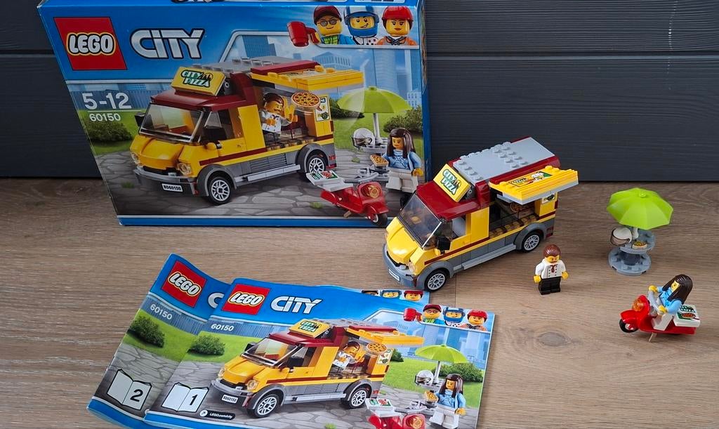 Lego City 60150 pizza bestelwagen, City, Inclusief extra onderdelen, Lego, Ophalen of Verzenden
