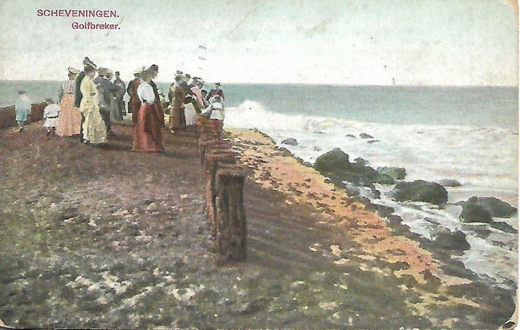 Scheveningen- -Golfbreker., Verzenden, Voor 1920, Gelopen, Zuid-Holland