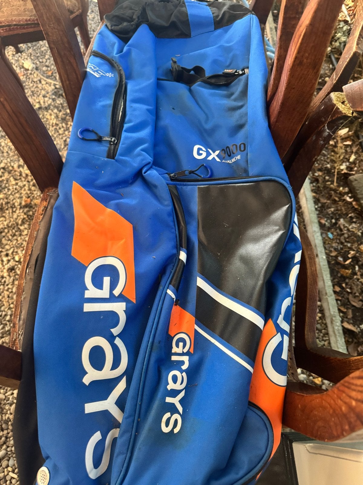 Grays GX2000 Avalanche Hockeytas - Blauw/Oranje, Ophalen, Gebruikt, Tas