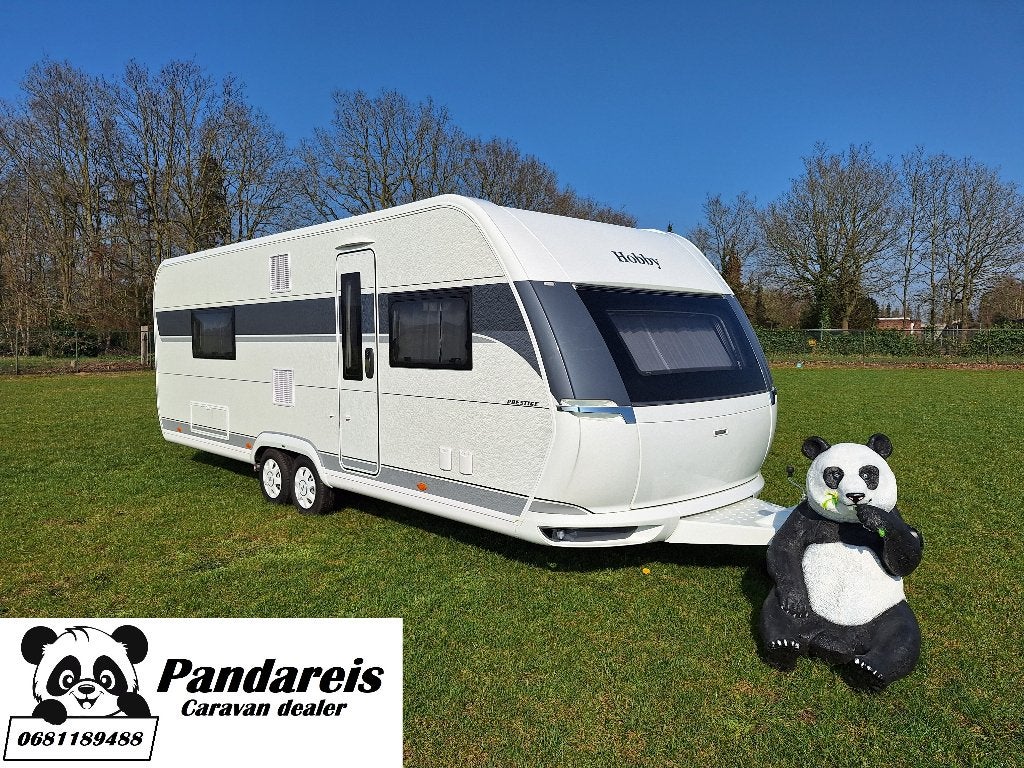 Hobby 660 WFC Prestige MOVER + VOORTENT + BOILER ELEKTR./GAS, Caravans en Kamperen, Omvormbare zithoek, Rondzit, Hobby, Bedrijf