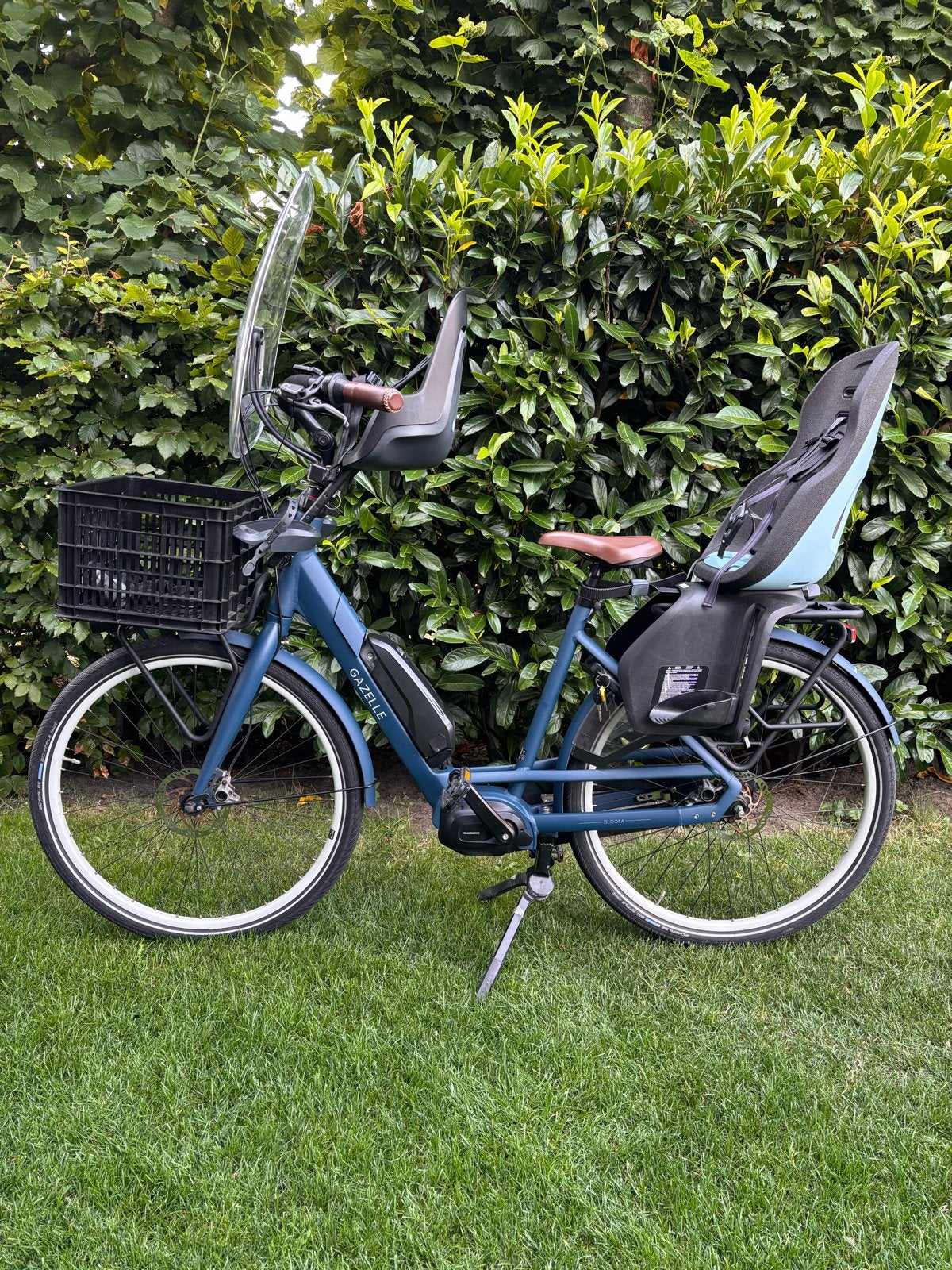 Gazelle Bloom C7 HMS 2022 E-bike met kinderzitjes, Ophalen, Gebruikt, Gazelle
