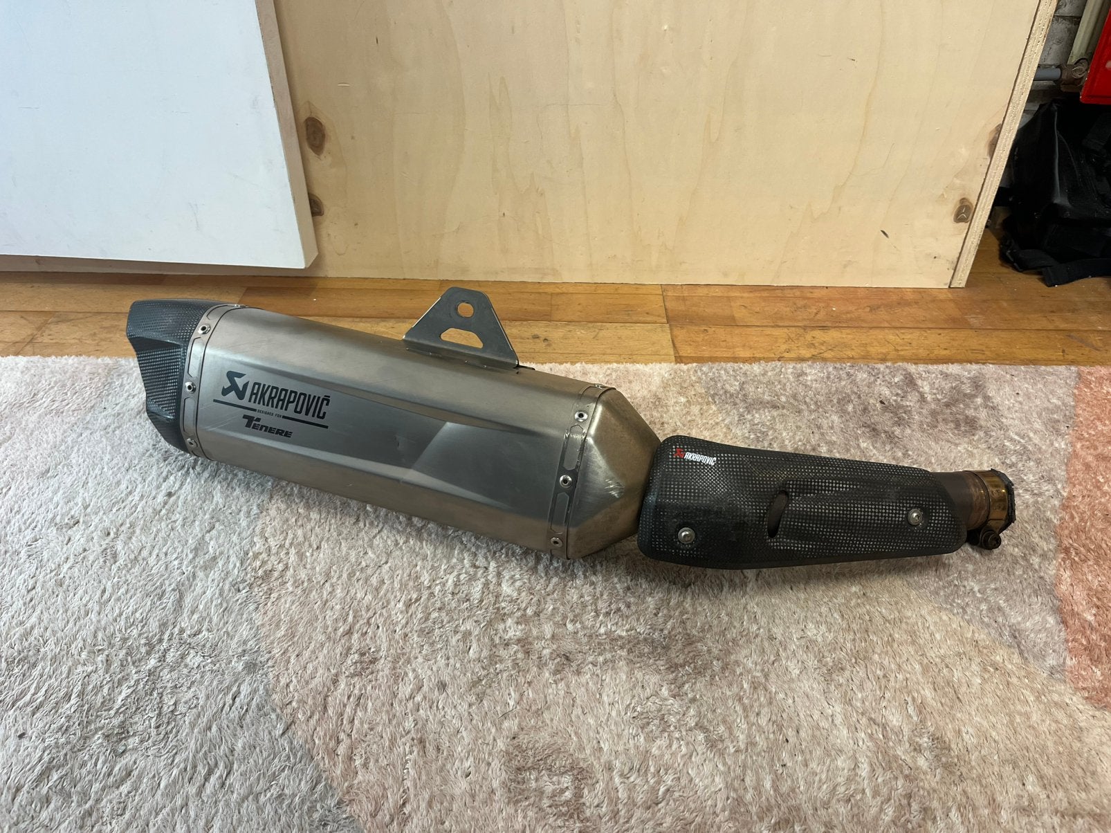 Akropovic slip on Yamaha Tenere 700 demper uitlaat, Motoren, Ophalen of Verzenden, Gebruikt