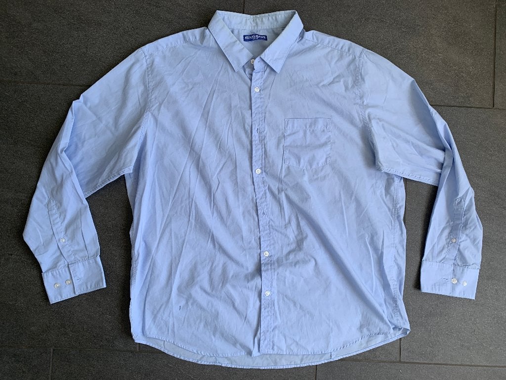 Miller & Monroe heren overhemd - Maat 3XL (47/48), Blauw, Miller & Monroe, Ophalen of Verzenden, Zo goed als nieuw