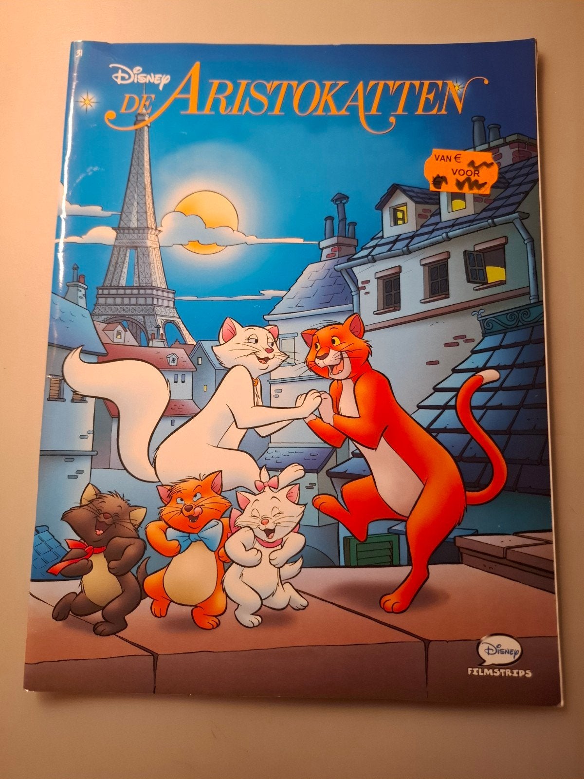 Disney De Aristokatten - Filmstrips Boek, Gelezen, Fictie algemeen, Ophalen of Verzenden, Walt Disney Company