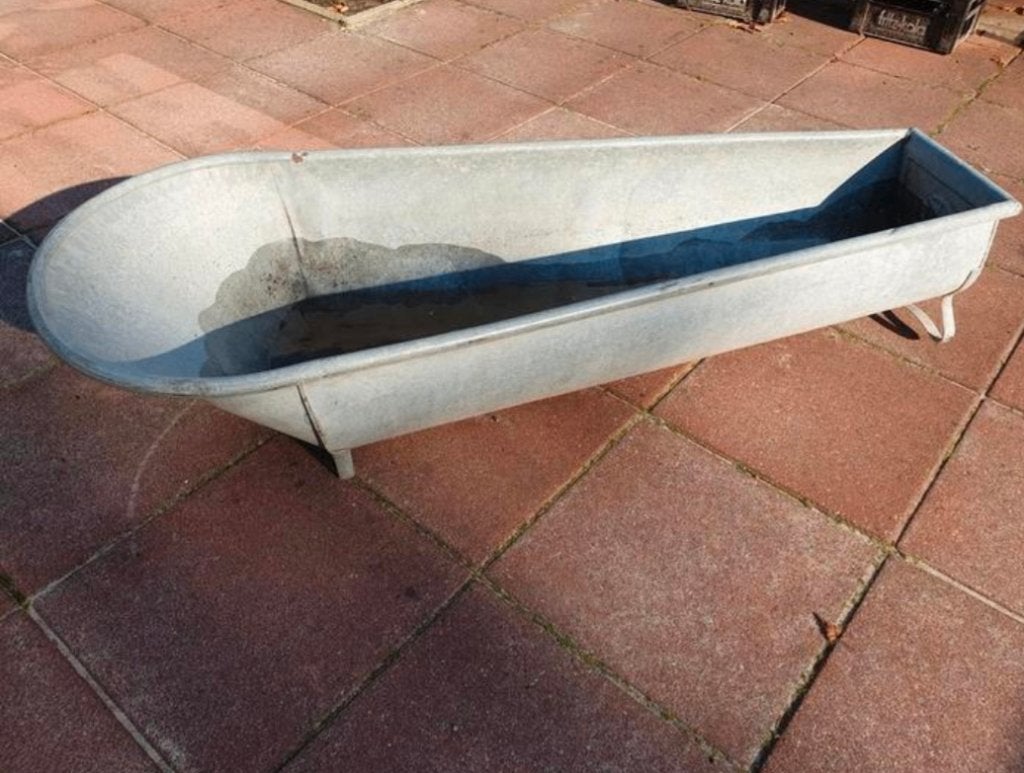 Zinken badkuip voor in de tuin, Tuin en Terras, Ophalen, Gebruikt, Overige materialen, Overige typen
