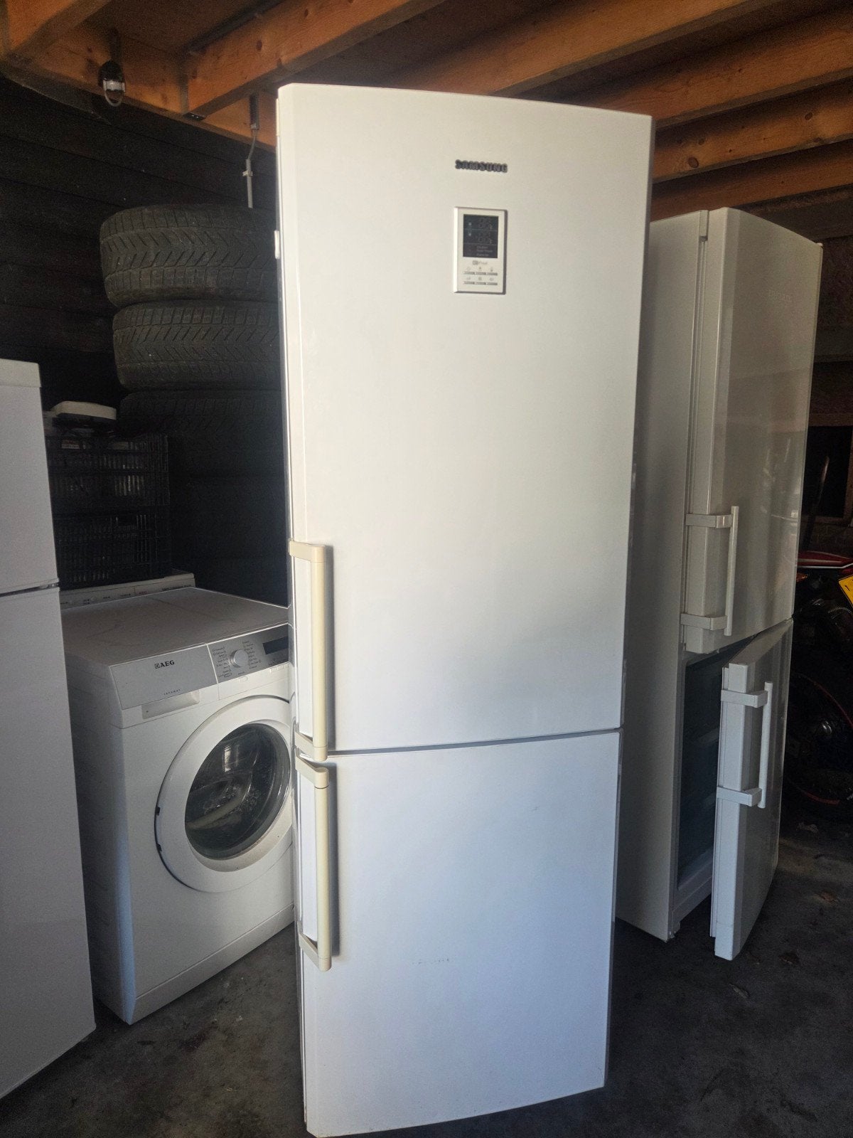 Samsung Koel-vriescombinatie RL38HCSW No Frost, Ophalen, Gebruikt, 200 liter of meer, 60 cm of meer